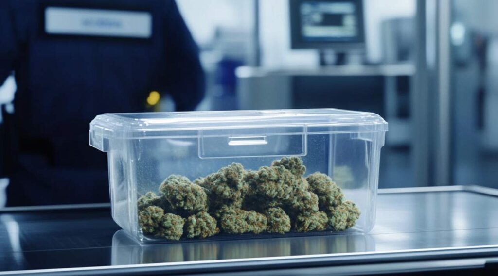 travel with marijuana Nevada airport security cannabis rules